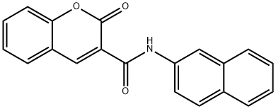 N-(naphthalen-2-yl)-2-oxo-2H-chromene-3-carboxamide Struktur