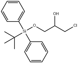 1-((TERT-BUTYLDIPHENYLSILYL)OXY)-3-CHLOROPROPAN-2-OL Struktur