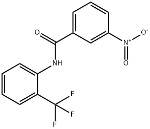 3-nitro-N-[2-(trifluoromethyl)phenyl]benzamide Struktur