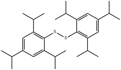 Bis(2,4,6-triisopropylphenyl) disulfide Struktur