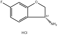 (3R)-6-FLUORO-2,3-DIHYDROBENZO[B]FURAN-3-YLAMINE HYDROCHLORIDE Struktur