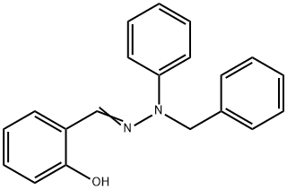 2-[2-benzyl(phenyl)carbonohydrazonoyl]phenol Struktur