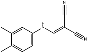 {[(3,4-dimethylphenyl)amino]methylene}malononitrile Struktur