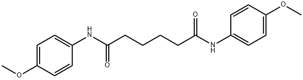 N,N'-bis(4-methoxyphenyl)hexanediamide Struktur