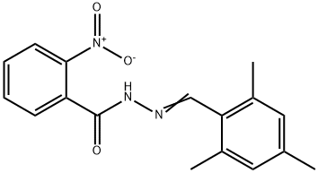 N'-(mesitylmethylene)-2-nitrobenzohydrazide Struktur