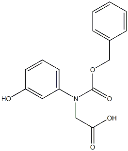 N-Cbz-R-3-hydroxyphenylglycine Struktur