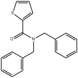 N,N-dibenzyl-2-thiophenecarboxamide Struktur