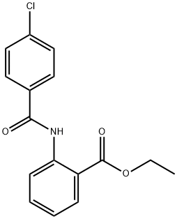 ethyl 2-{[(4-chlorophenyl)carbonyl]amino}benzoate Struktur