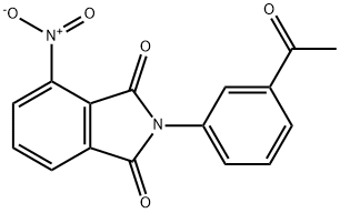 2-(3-acetylphenyl)-4-nitroisoindoline-1,3-dione Struktur