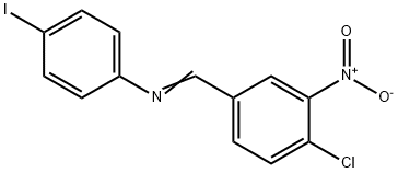 N-(4-chloro-3-nitrobenzylidene)-4-iodoaniline Struktur