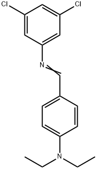 (3,5-dichlorophenyl)[4-(diethylamino)benzylidene]amine Struktur