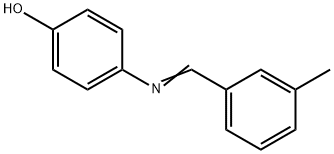 4-[(3-methylbenzylidene)amino]phenol Struktur