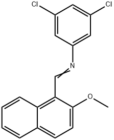 (3,5-dichlorophenyl)[(2-methoxy-1-naphthyl)methylene]amine Struktur