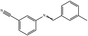 3-[(3-methylbenzylidene)amino]benzonitrile Struktur