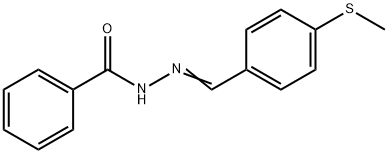 N'-[4-(methylsulfanyl)benzylidene]benzohydrazide Struktur