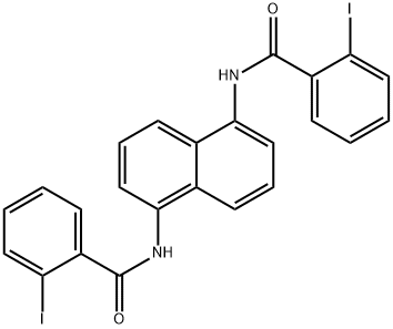 N,N'-1,5-naphthalenediylbis(2-iodobenzamide) Struktur