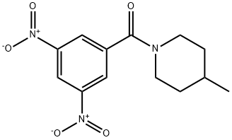 (3,5-dinitrophenyl)(4-methylpiperidin-1-yl)methanone Struktur