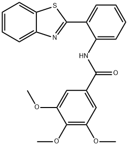 N-(2-(benzo[d]thiazol-2-yl)phenyl)-3,4,5-trimethoxybenzamide Struktur