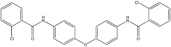 N,N'-[oxybis(4,1-phenylene)]bis(2-chlorobenzamide) Struktur