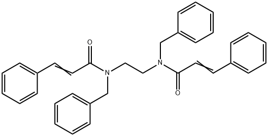 N,N'-1,2-ethanediylbis(N-benzyl-3-phenylacrylamide) Struktur