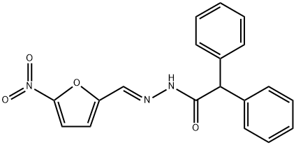 N'-[(5-nitro-2-furyl)methylene]-2,2-diphenylacetohydrazide Struktur