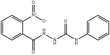 2-(2-nitrobenzoyl)-N-phenylhydrazinecarboxamide Struktur