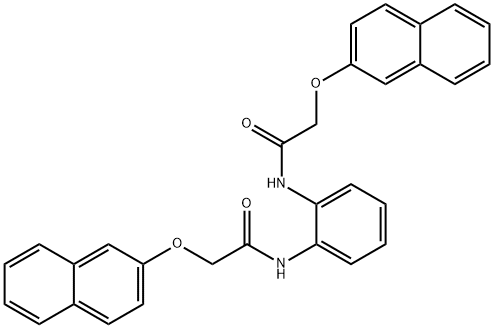 N,N'-1,2-phenylenebis[2-(2-naphthyloxy)acetamide] Struktur