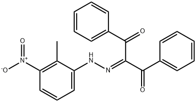 2-[(2-methyl-3-nitrophenyl)hydrazono]-1,3-diphenyl-1,3-propanedione Struktur