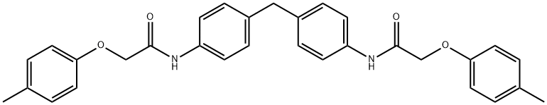 N,N'-[methylenebis(4,1-phenylene)]bis[2-(4-methylphenoxy)acetamide] Struktur