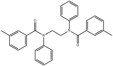 N,N'-1,2-ethanediylbis(3-methyl-N-phenylbenzamide) Struktur