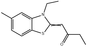(1Z)-1-(3-ethyl-5-methyl-1,3-benzothiazol-2(3H)-ylidene)butan-2-one Struktur