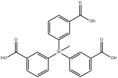 Benzoic acid,3,3',3''-(methylsilylidyne)tri- (8CI) Struktur