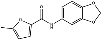 N-(1,3-benzodioxol-5-yl)-5-methylfuran-2-carboxamide Struktur