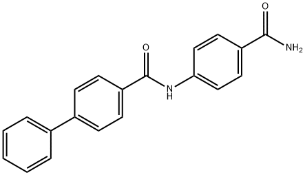 N-[4-(aminocarbonyl)phenyl]-4-biphenylcarboxamide Struktur