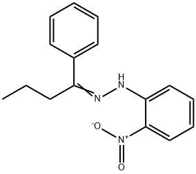 1-(2-nitrophenyl)-2-(1-phenylbutylidene)hydrazine Struktur