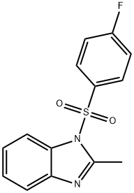 1-((4-fluorophenyl)sulfonyl)-2-methyl-1H-benzo[d]imidazole Struktur