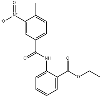 ethyl 2-[(4-methyl-3-nitrobenzoyl)amino]benzoate Struktur