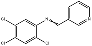 (3-pyridinylmethylene)(2,4,5-trichlorophenyl)amine Struktur