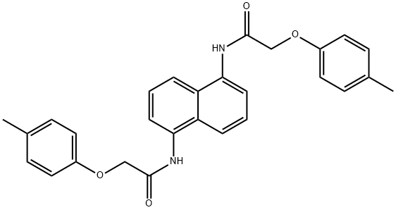 N,N'-1,5-naphthalenediylbis[2-(4-methylphenoxy)acetamide] Struktur