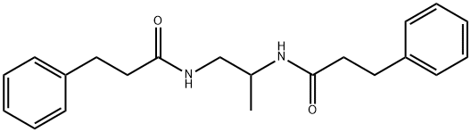 N,N'-1,2-propanediylbis(3-phenylpropanamide) Struktur