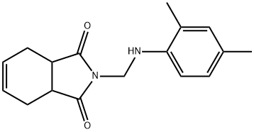 2-{[(2,4-dimethylphenyl)amino]methyl}-3a,4,7,7a-tetrahydro-1H-isoindole-1,3(2H)-dione Struktur