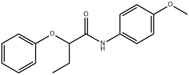 N-(4-methoxyphenyl)-2-phenoxybutanamide Struktur