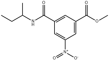 methyl 3-(butan-2-ylcarbamoyl)-5-nitrobenzoate Struktur