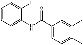 N-(2-fluorophenyl)-3,4-dimethylbenzamide Struktur