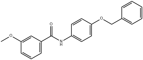 N-[4-(benzyloxy)phenyl]-3-methoxybenzamide Struktur