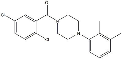 (2,5-dichlorophenyl)[4-(2,3-dimethylphenyl)piperazin-1-yl]methanone Struktur