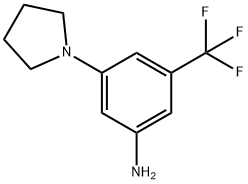 3-(PYRROLIDIN-1-YL)-5-(TRIFLUOROMETHYL)ANILINE Struktur