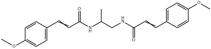 N,N'-1,2-propanediylbis[3-(4-methoxyphenyl)acrylamide] Struktur