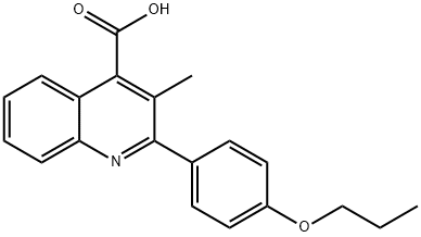 3-methyl-2-(4-propoxyphenyl)quinoline-4-carboxylic acid Struktur