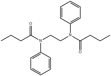 N,N'-1,2-ethanediylbis(N-phenylbutanamide) Struktur